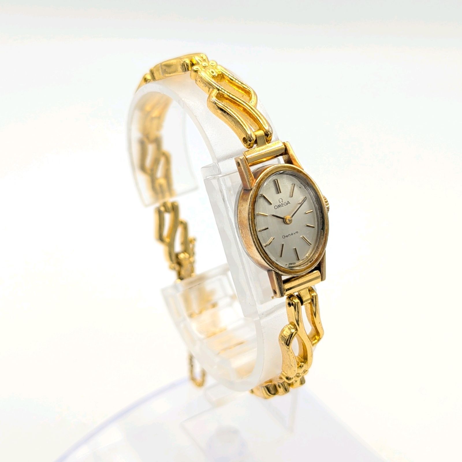 OMEGA Geneve Watch Hand-Winding Ladies Round Gold Y2K 00S Working