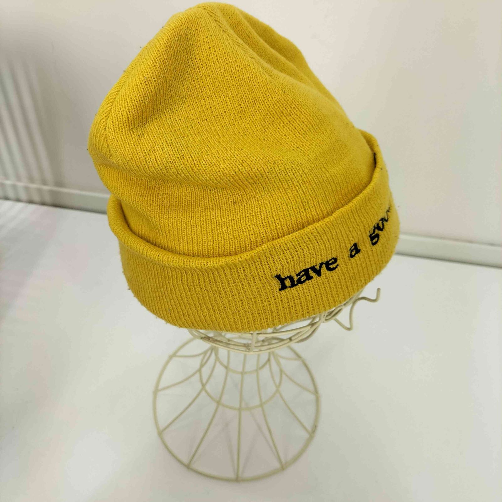 ハブアグッドタイム HAVE A GOOD TIME ロゴ 刺繍 アクリル ビーニー