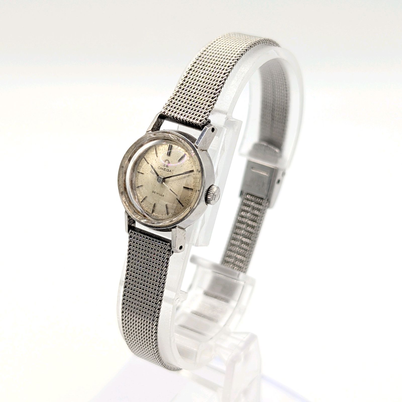 OMEGA DE VILLE Watch Hand-Winding Ladies Gold dial Silver Y2K 00S