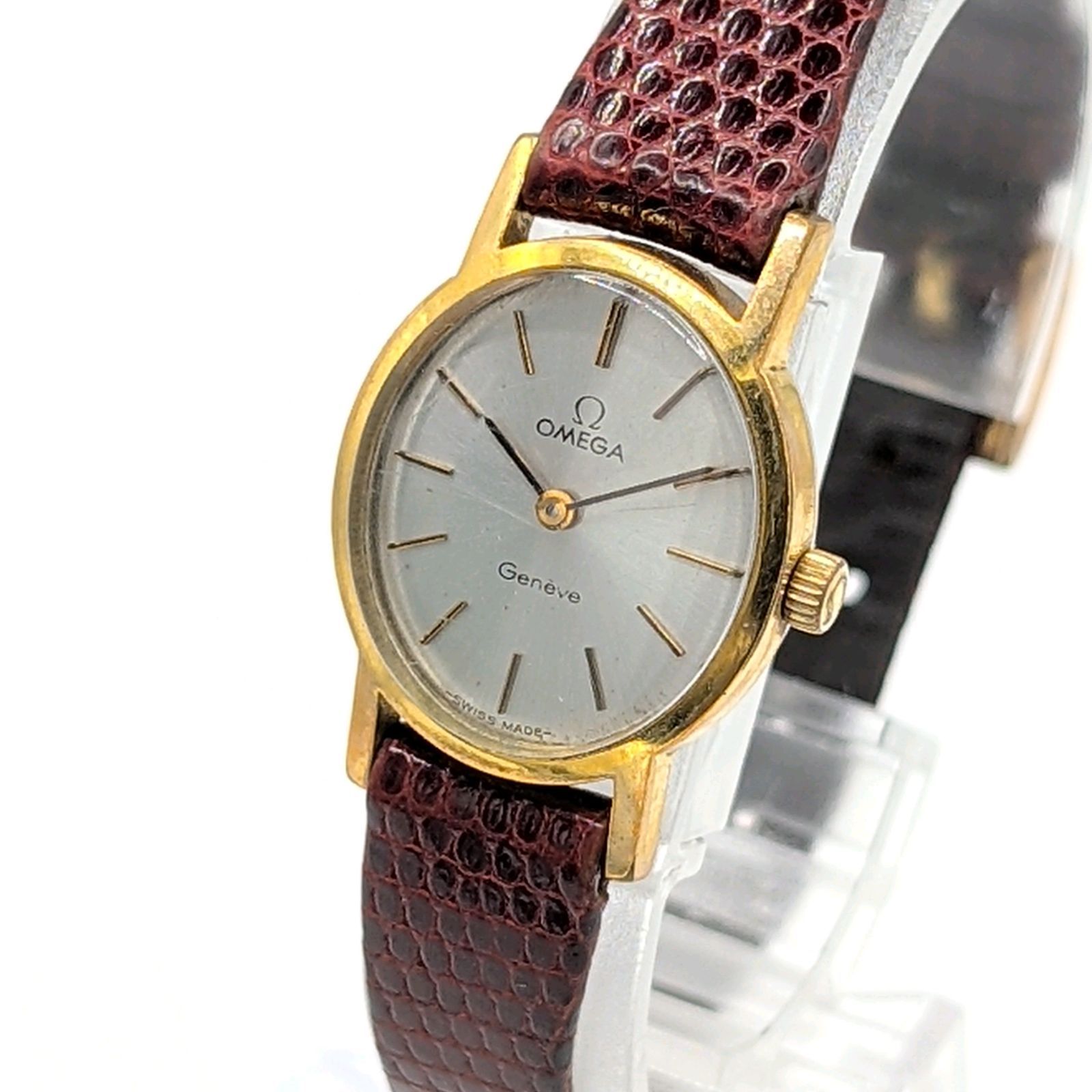 OMEGA Geneve Watch Hand-Winding Ladies Gold dial Silver Y2K 00S