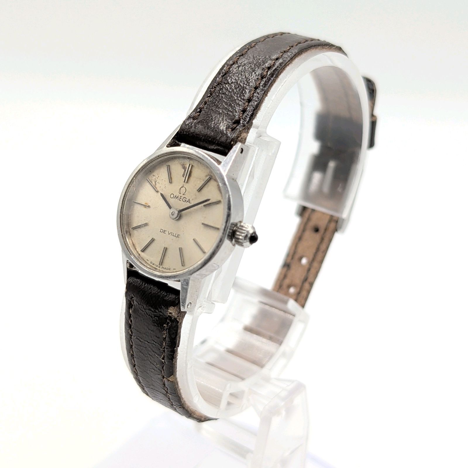 OMEGA DE VILLE Watch Hand-Winding Ladies Silver Round Y2K 00S