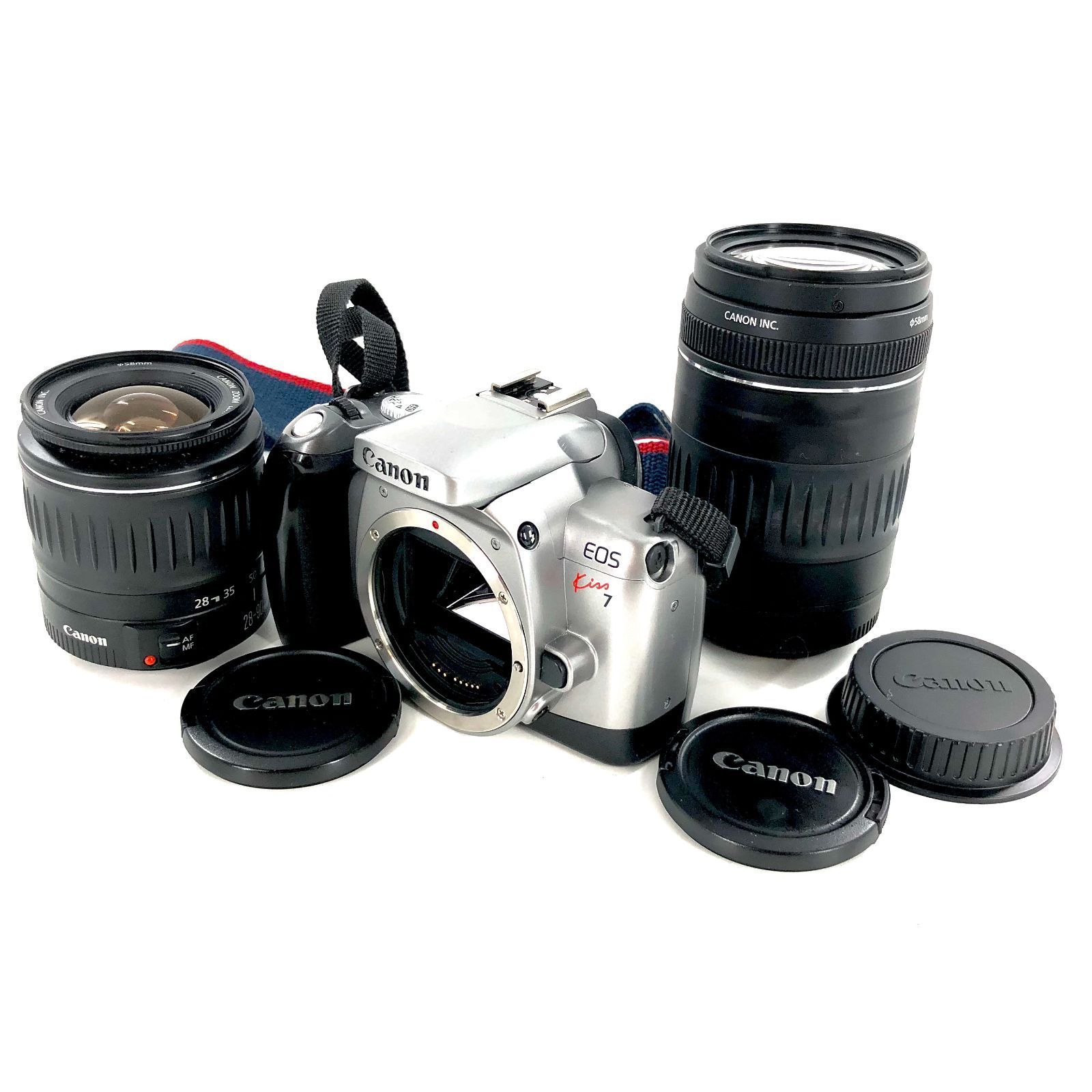 CANON キヤノン EOS Kiss 7 レンズ 2本セット フィルム一眼レフカメラ