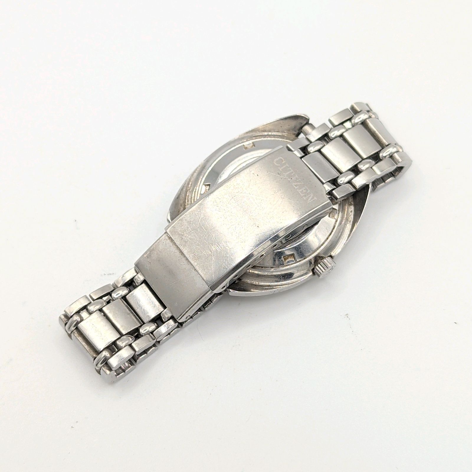CITIZEN 4-650476 Y Watch Automatic Men's Round Silver 21 Jewels