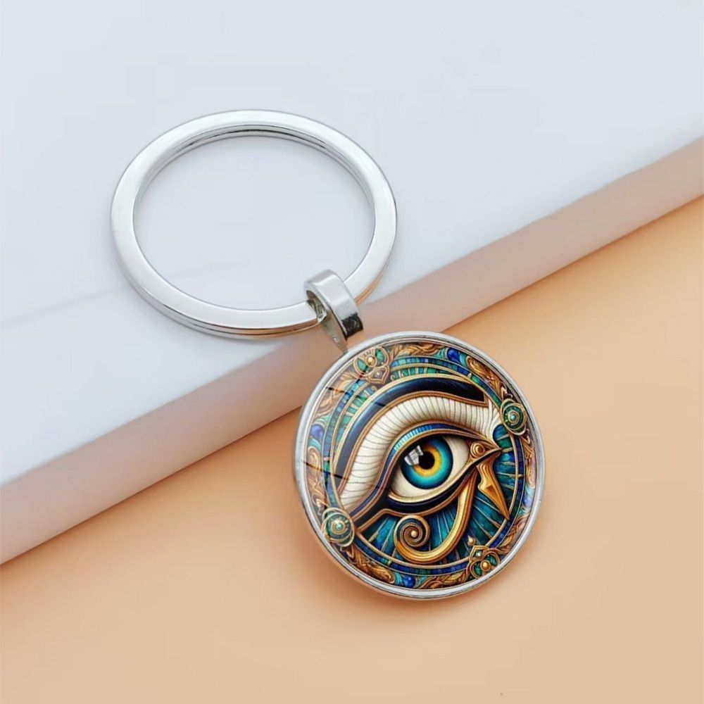ホルスの目 キーリング 瞳 カラフル エジプト 古代 神 守護 魔除け