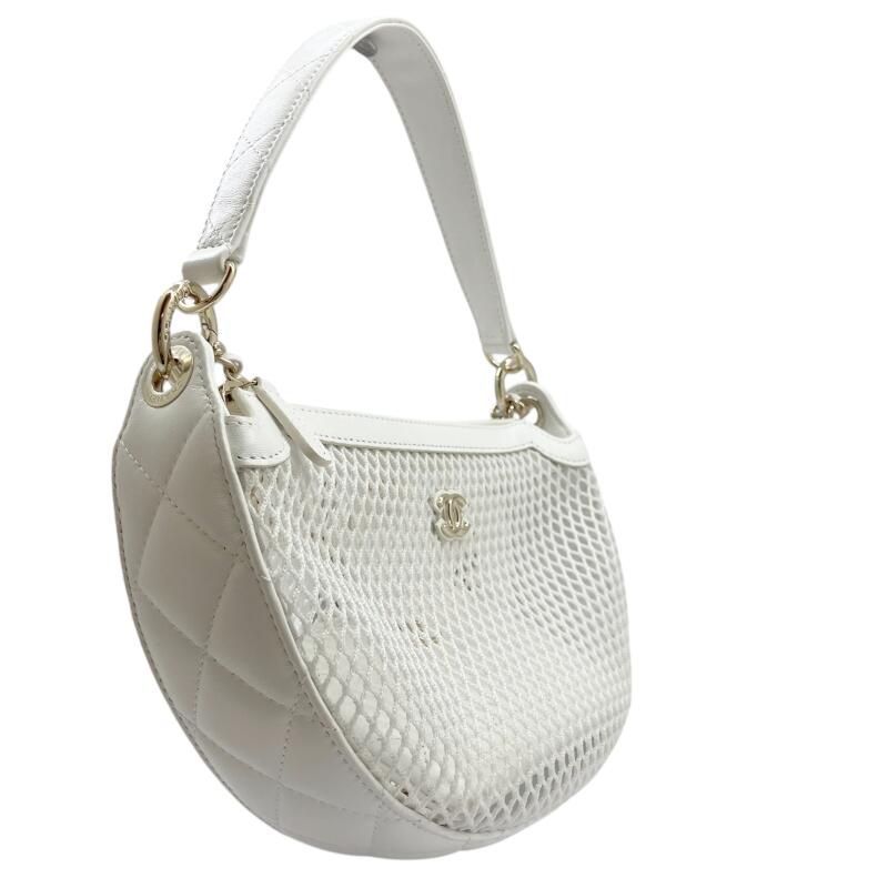 新品】CHANEL シャネル チェーンクラッチ メッシュ＆シャイニー