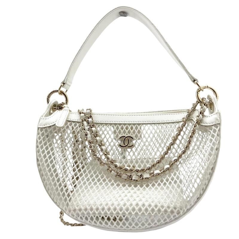 新品】CHANEL シャネル チェーンクラッチ メッシュ＆シャイニー