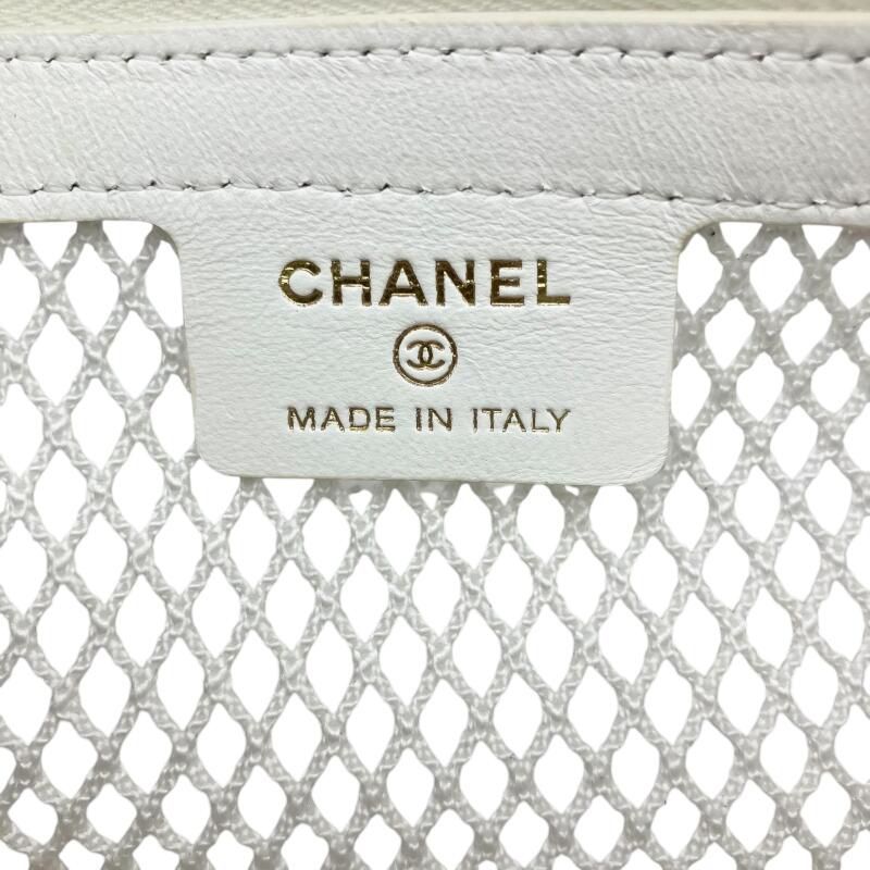 新品】CHANEL シャネル チェーンクラッチ メッシュ＆シャイニー