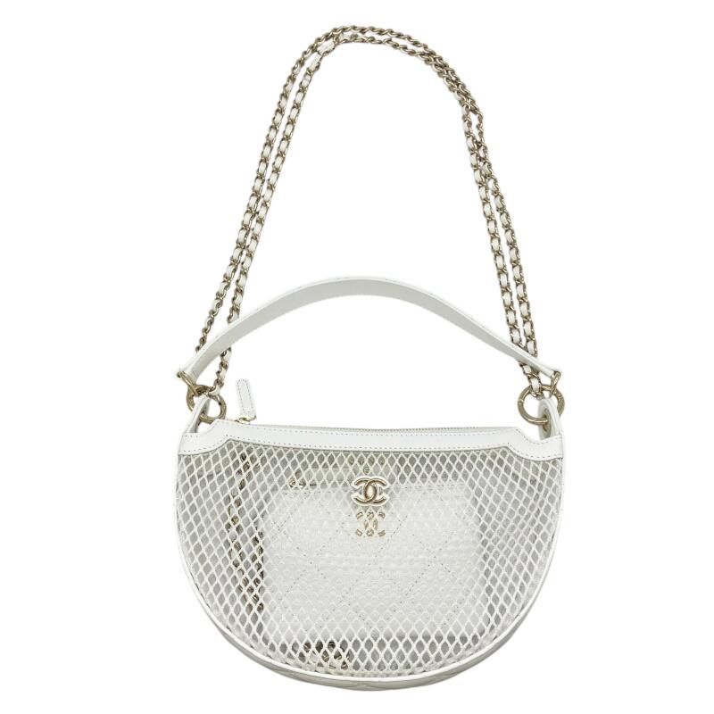 新品】CHANEL シャネル チェーンクラッチ メッシュ＆シャイニー
