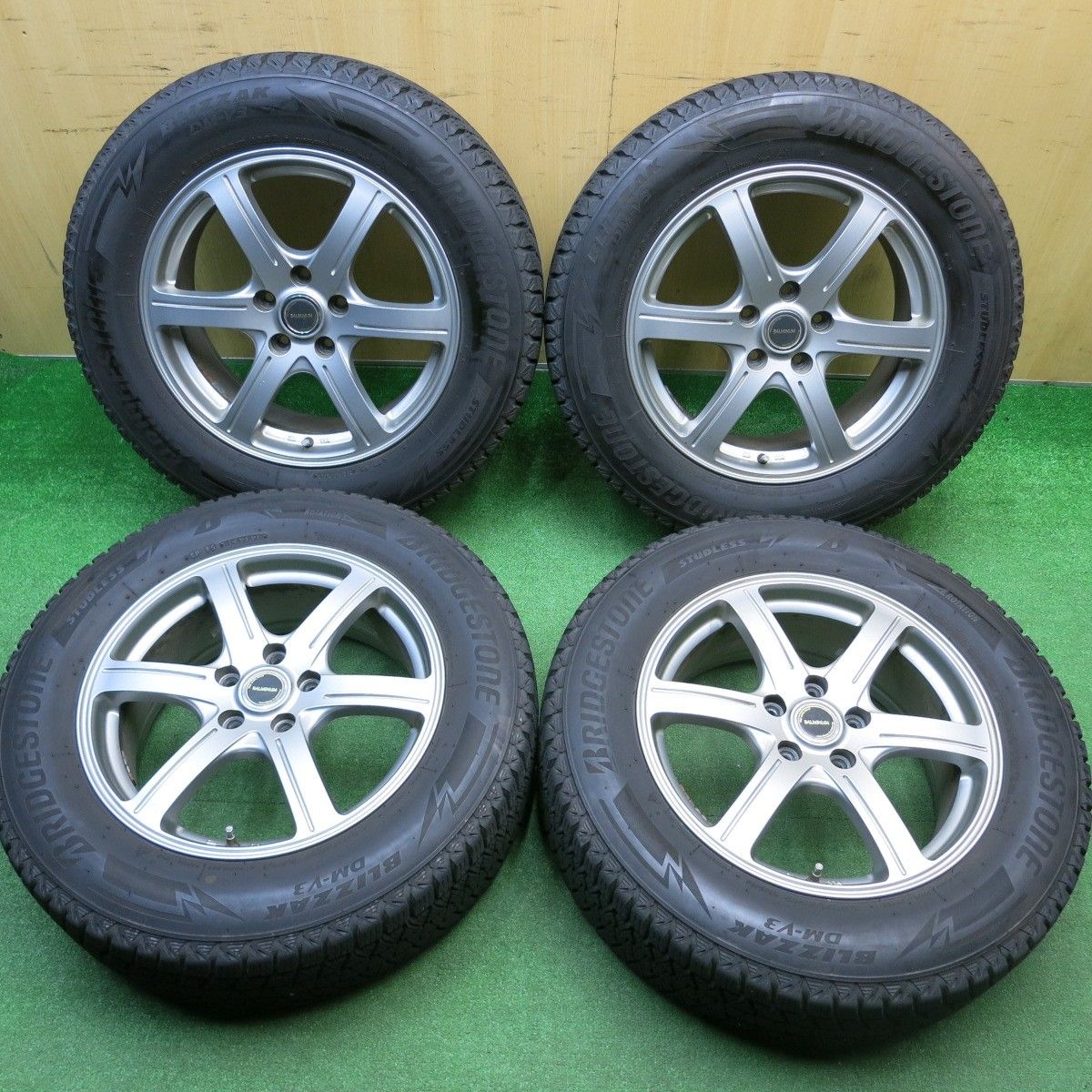 ◆BALMINUMホイール17インチ225/65R17★23年スタッドレスタイヤ BS BLIZZAK DM-V3 225/60R17】スタッドレス【BALMINUM 17インチ