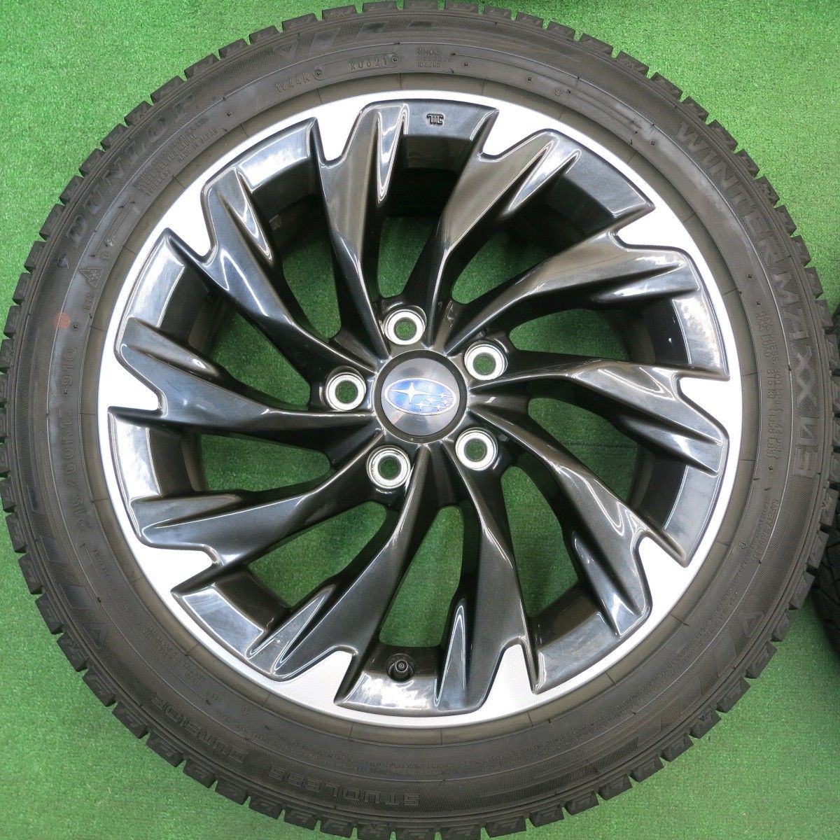 バリ溝！21年！キレイ！9.5分☆スバル レヴォーグ 純正 215/50R17