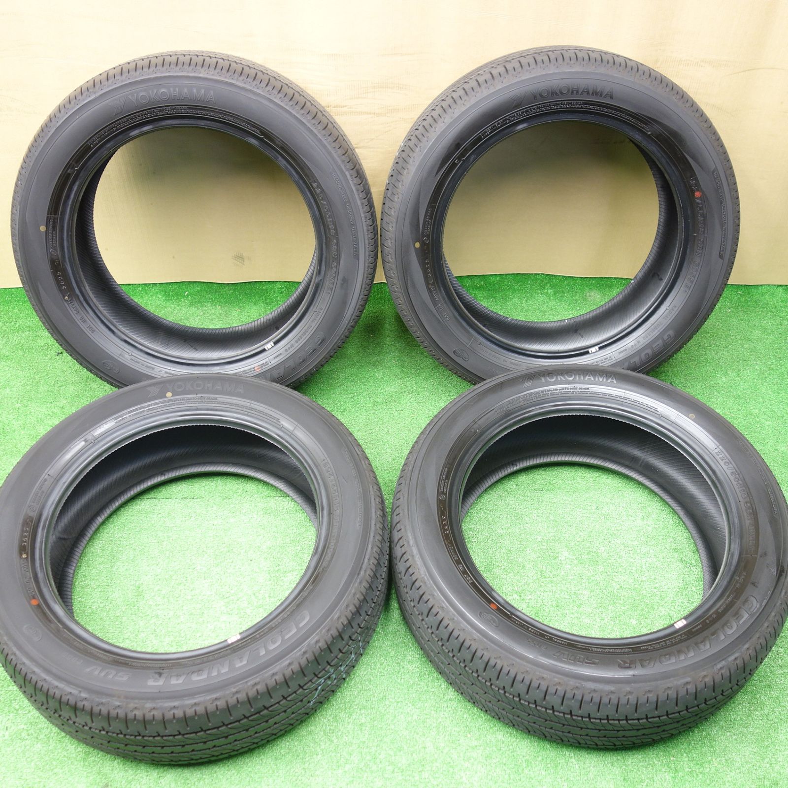 新車外し！25年☆225/55R18 ヨコハマ ジオランダー SUV G055 G055E