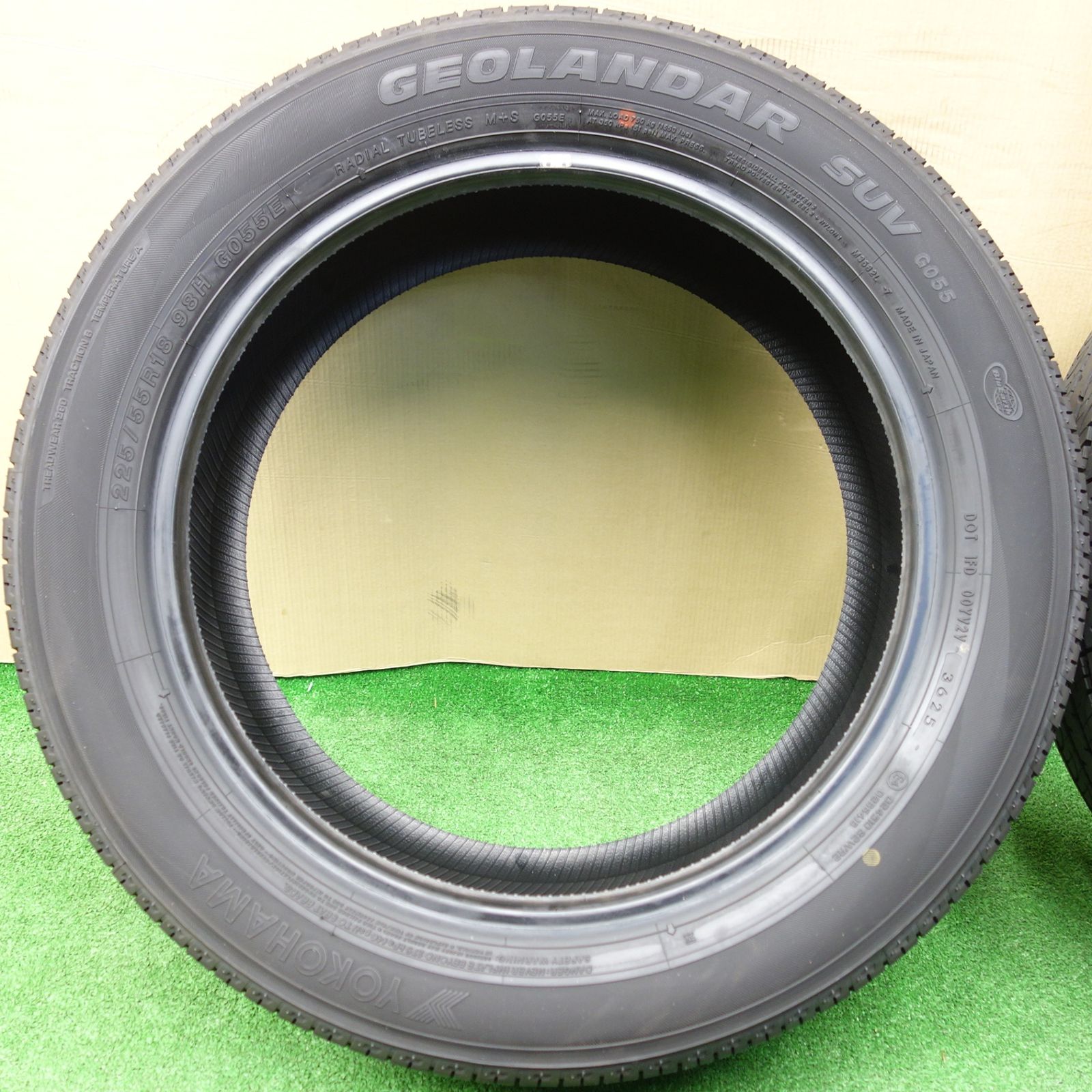 新車外し！25年☆225/55R18 ヨコハマ ジオランダー SUV G055 G055E