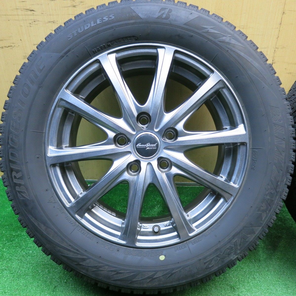 【美品バリ溝】 1本(No2)ブリヂストンVRX2 9-9.5部山2021年製造 ブリヂストン VRX2 バリ溝4本セット