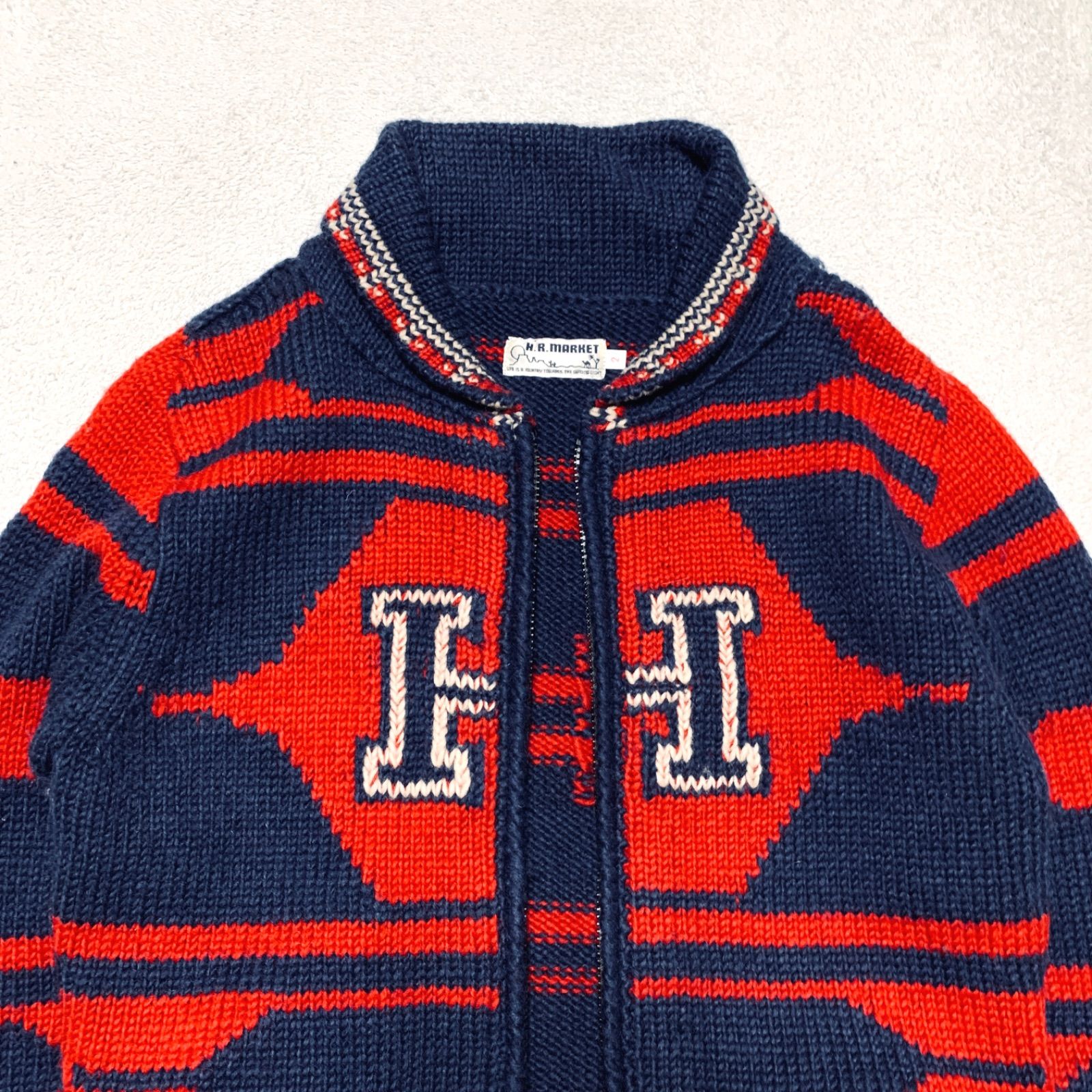 HOLLYWOOD RANCH MARKET カウチン ニット カーディガン HOLLYWOOD RANCH MARKET カウチンニット カーディガン ニットブルゾン