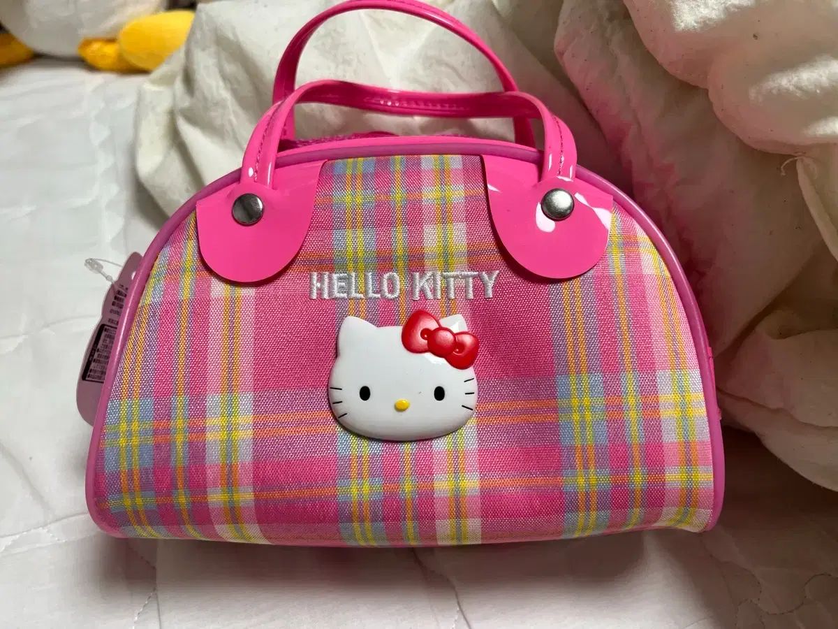 ハローキティ レトロキティー ピンク CHECK トートバッグ ミニバッグ