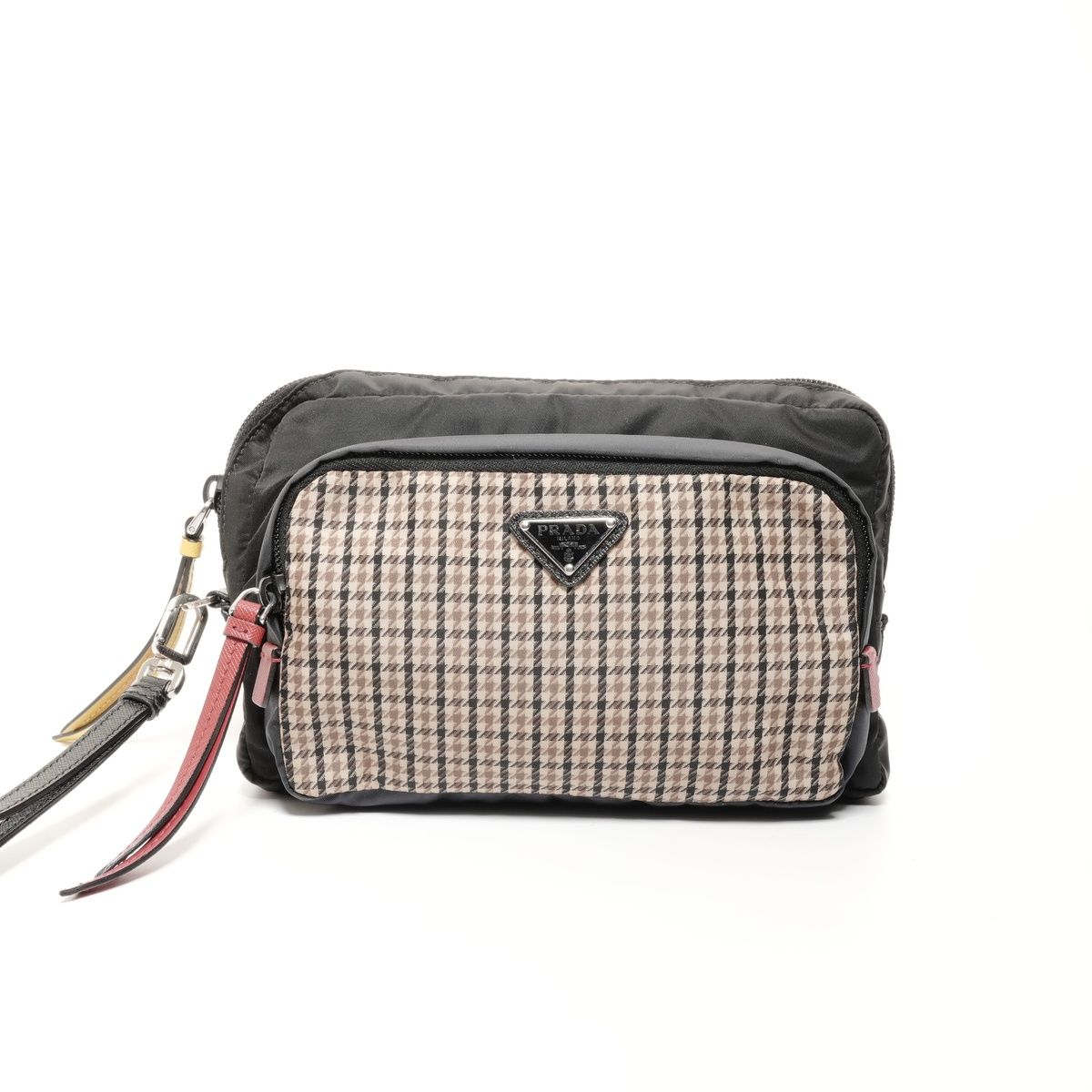 PRADA プラダ クラッチバッグ ナイロン トライアングルロゴ ポーチ 