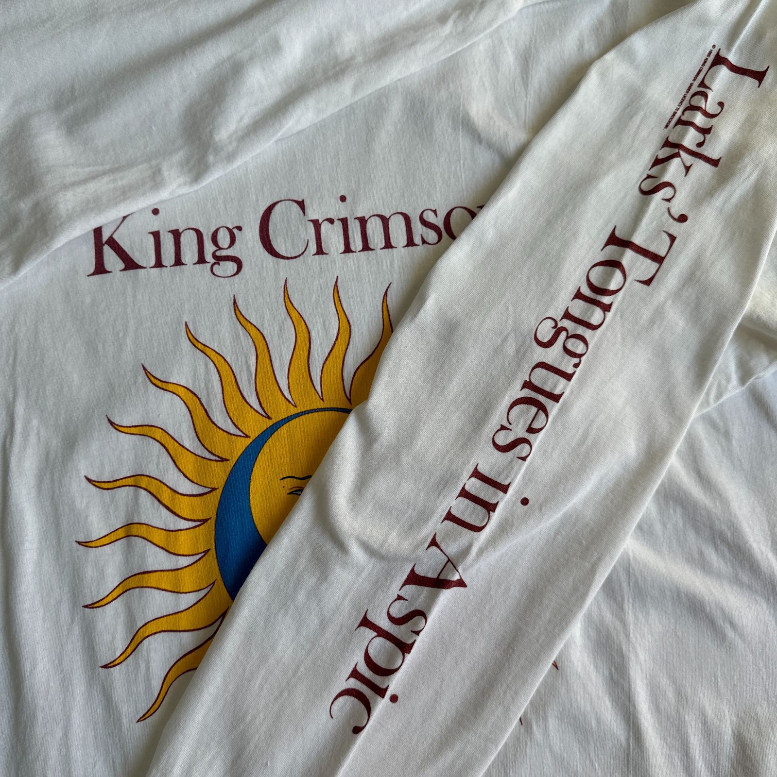 90s King Crimson LARKS TONGUES IN ASPIC SUN & MOON アートワーク T