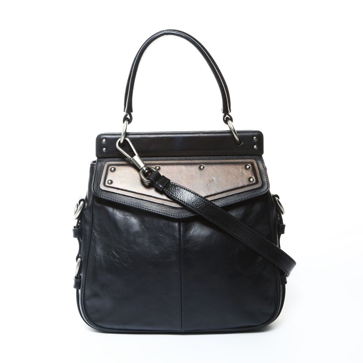 YVES SAINT LAURENT イヴ・サンローラン ハンドバッグ レザー 2way 