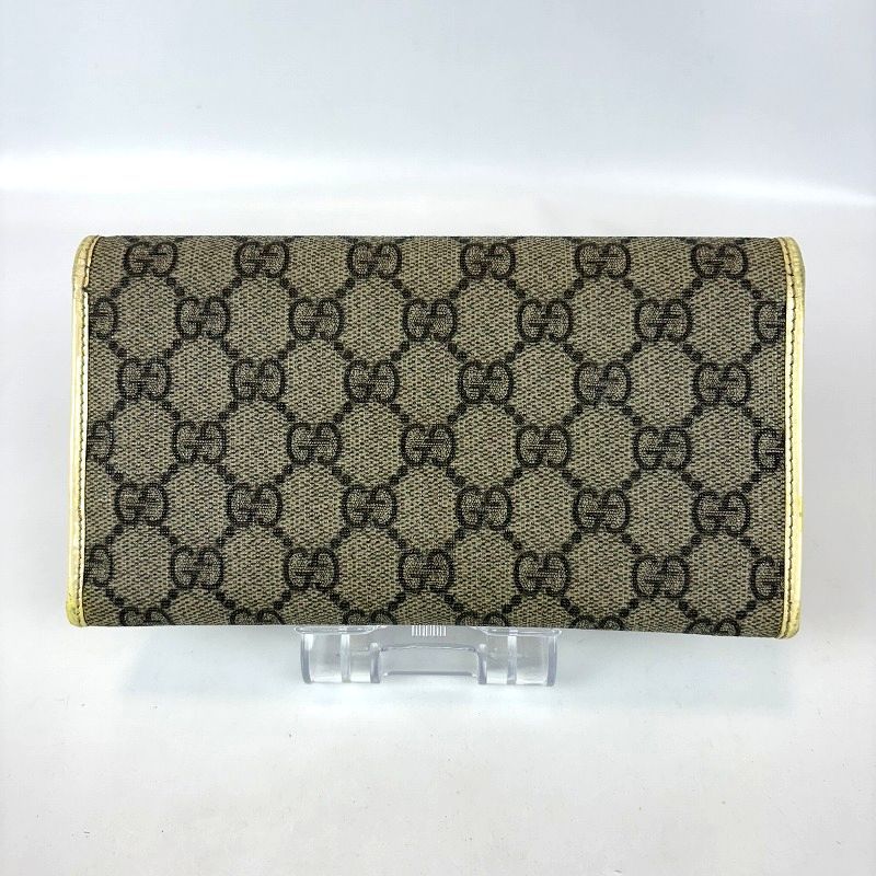 GUCCI グッチ GGスプリーム 長財布 ベージュ アイボリー 203573 財布 