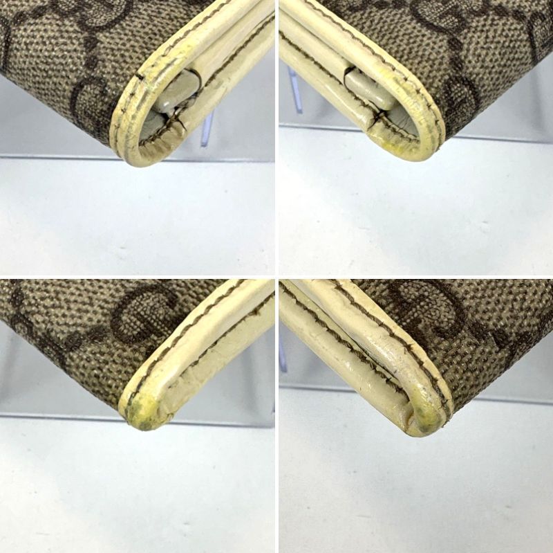GUCCI グッチ GGスプリーム 長財布 ベージュ アイボリー 203573 財布 