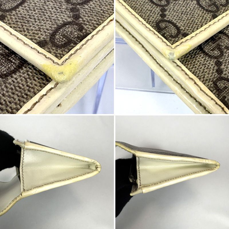 GUCCI グッチ GGスプリーム 長財布 ベージュ アイボリー 203573 財布 