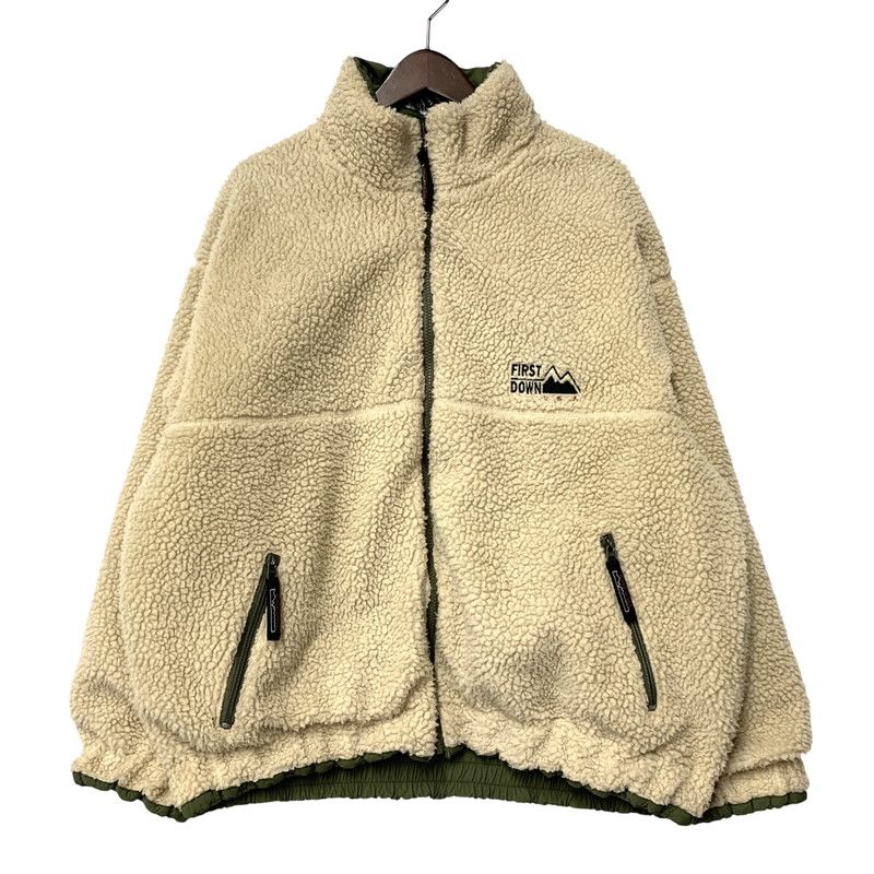 【中古品】 FIRST DOWN ファーストダウン 203-1509 BOA ボア × NYLON ナイロン REVERSIBLE JACKET リバーシブル ジャケット アウター フリース 【144-251221-ya-18-izu】