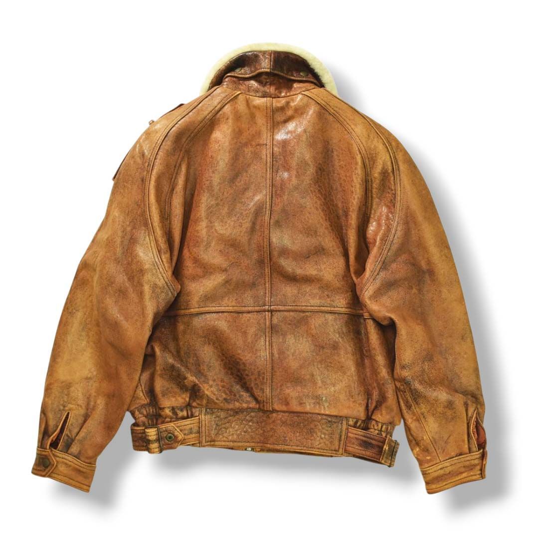 本革】 90s ヴィンテージ ウィンドアーマー WIND ARMOR 羊革 ラム