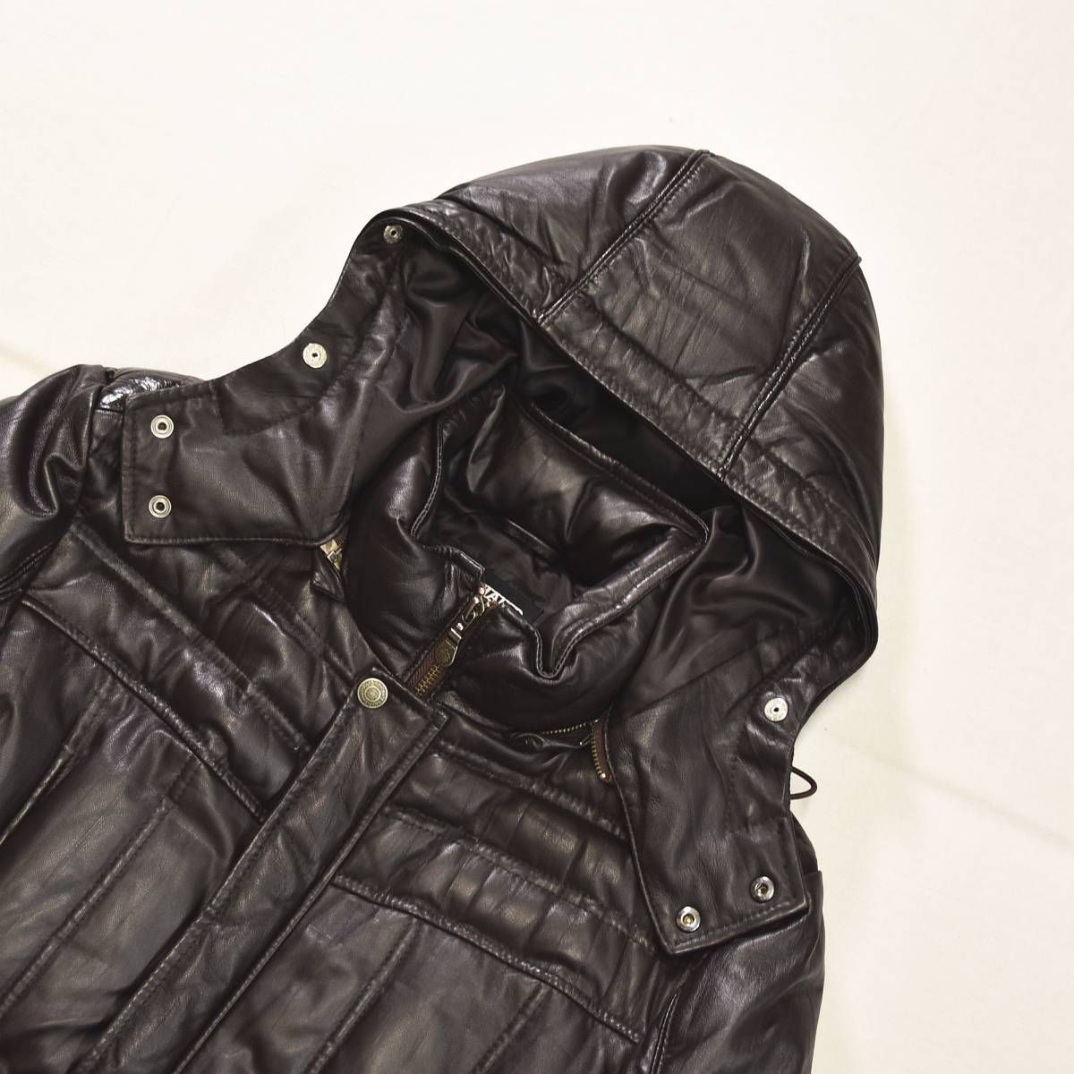 本革】 トルネードマート TORNADO MART 羊革 ラムレザー フーデット