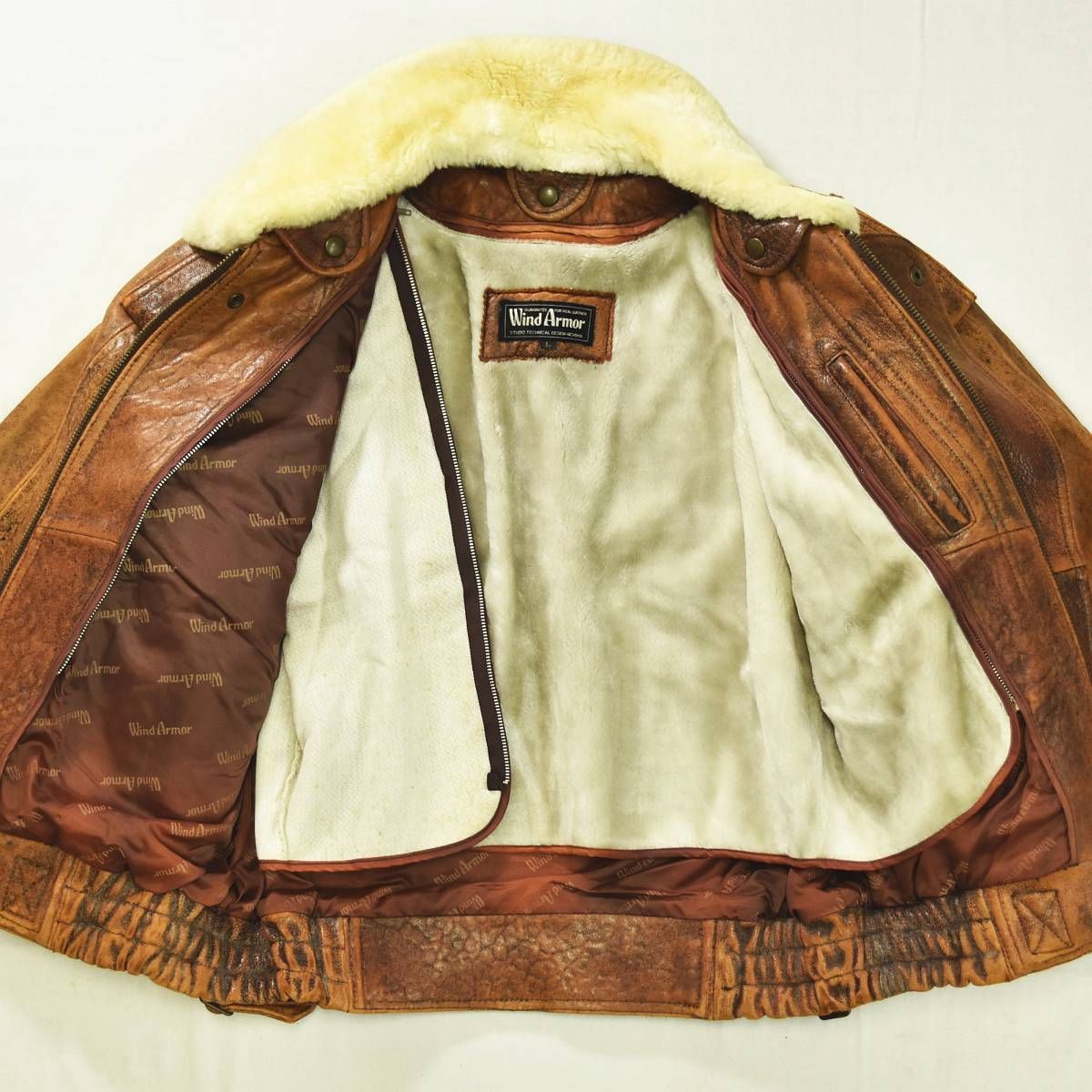 本革】 90s ヴィンテージ ウィンドアーマー WIND ARMOR 羊革 ラム