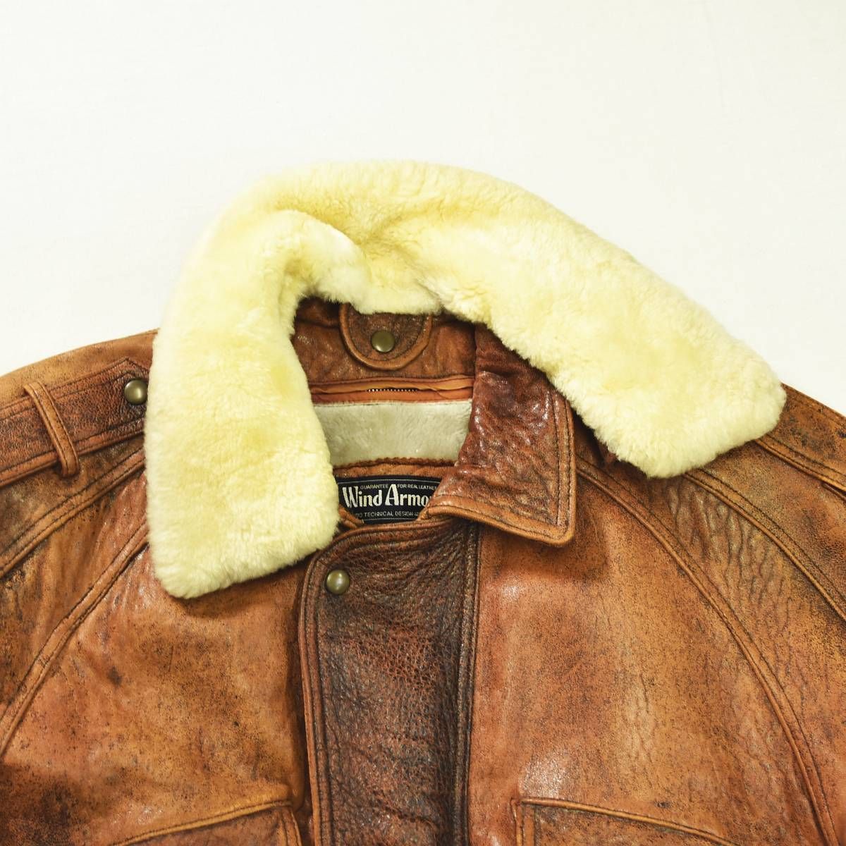 本革】 90s ヴィンテージ ウィンドアーマー WIND ARMOR 羊革 ラム
