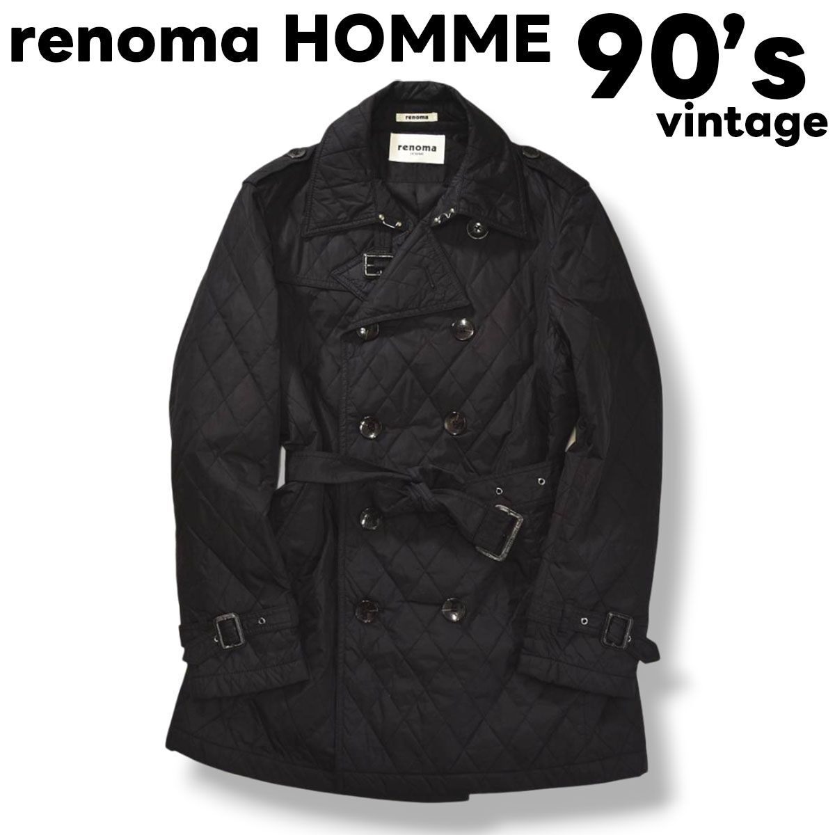 90s ヴィンテージ レノマ オム renoma HOMME 中綿 キルティング 