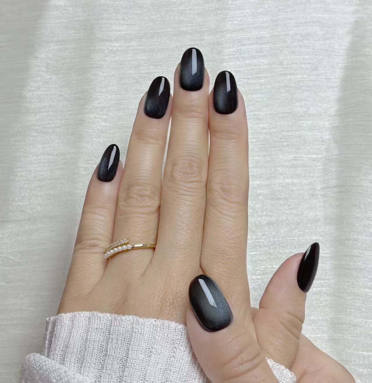 秋色SALE】OHMI GALLERY マグネットネイルチップ ショートオーバル