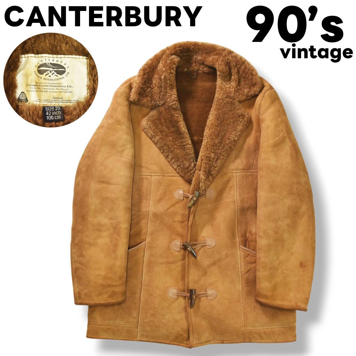 90s ヴィンテージ ニュージーランド製 カンタベリー CANTERBURY ダブル