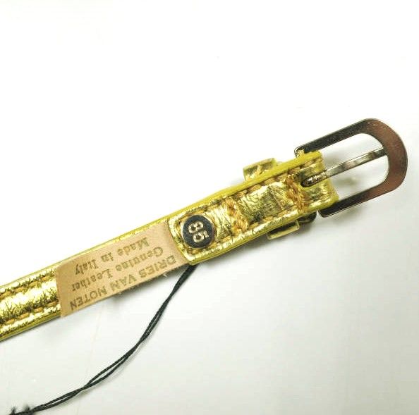 新品 DRIES VAN NOTEN ドリスヴァンノッテン イタリア製 BELT23/550 QU