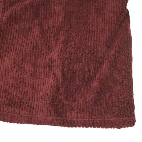 BASERANGE ベースレンジ 24AW FILL JACKET テリーフリース ノーカラージャケット XS ASTER BROWN RED パイル 定価41,800円 アウター【新古品】【中古】【BASERANGE】 新品 BASERANGE ベースレンジ 24AW FILL JACKET テリーフリース ノー