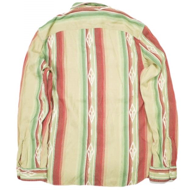 RRL ダブルアールエル サウスウエスタンジャカードワークシャツ 782858290001 M Double RL 定価45,100円 長袖 ネイティブ ストライプ RRL ダブルアールエル サウスウエスタンジャカードワークシャツ