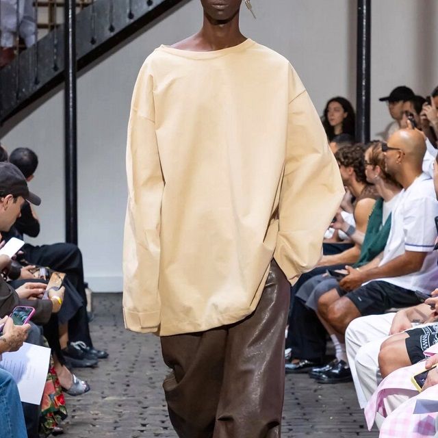 新品 HED MAYNER ヘドメイナー 24SS イタリア製 STONE WASHED COTTON