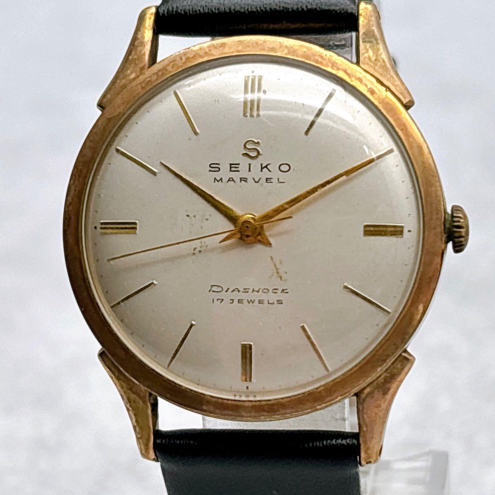 SEIKO セイコー MARVEL 14052 自動巻 17石 14K金張り メンズ 腕時計