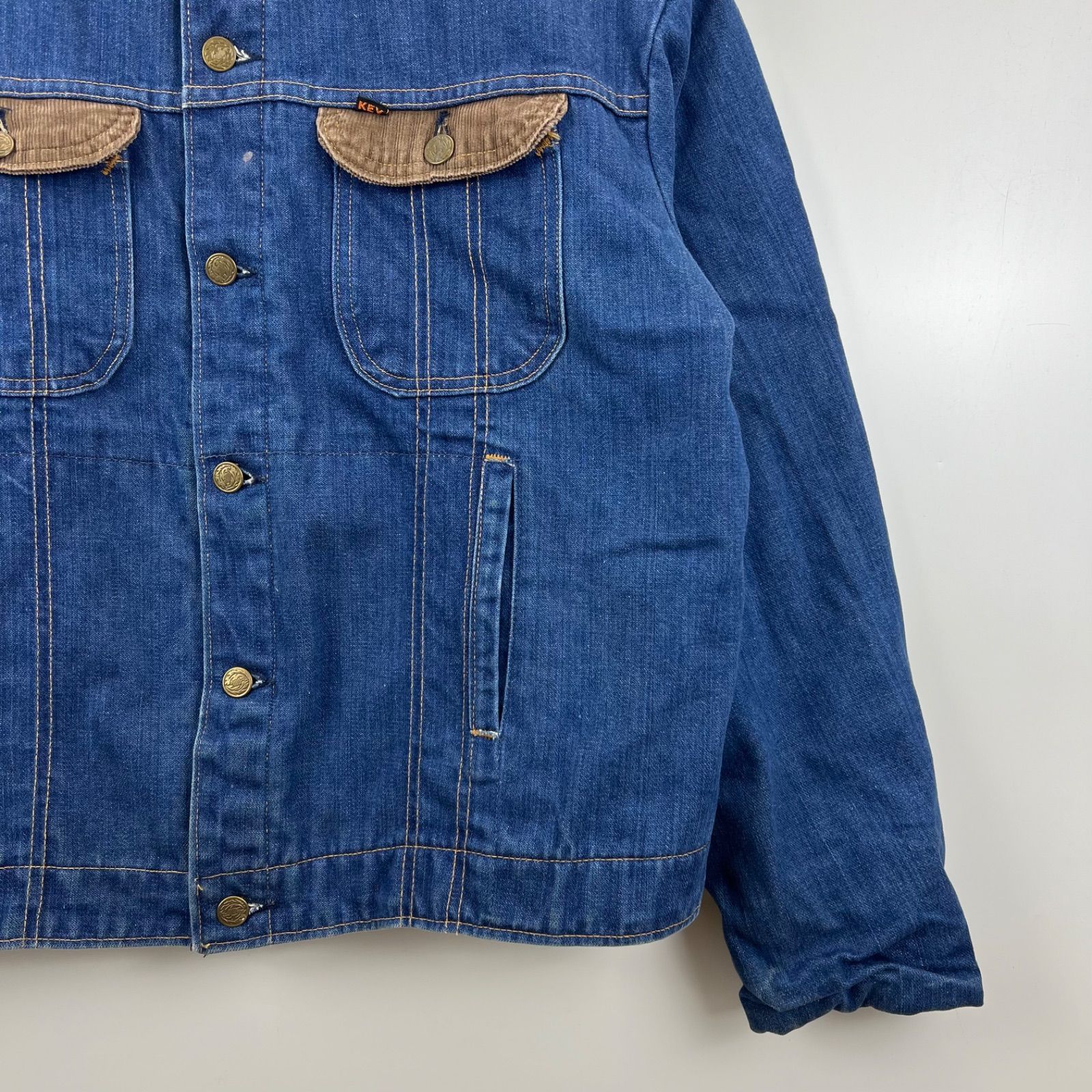 KEY IMPERIAL 60s 70s USA vintage denim jacket 46 indigo キー