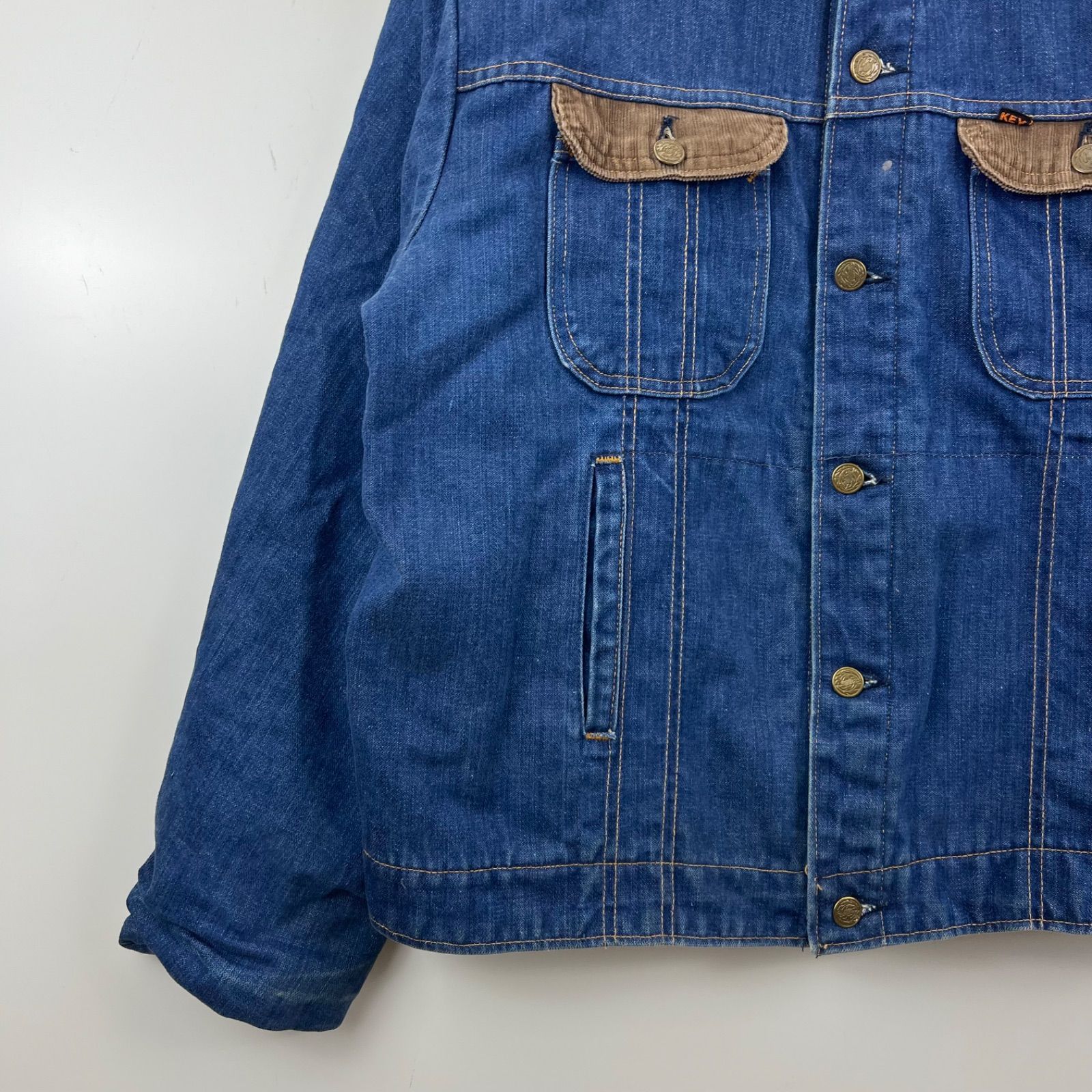 KEY IMPERIAL 60s 70s USA vintage denim jacket 46 indigo キー