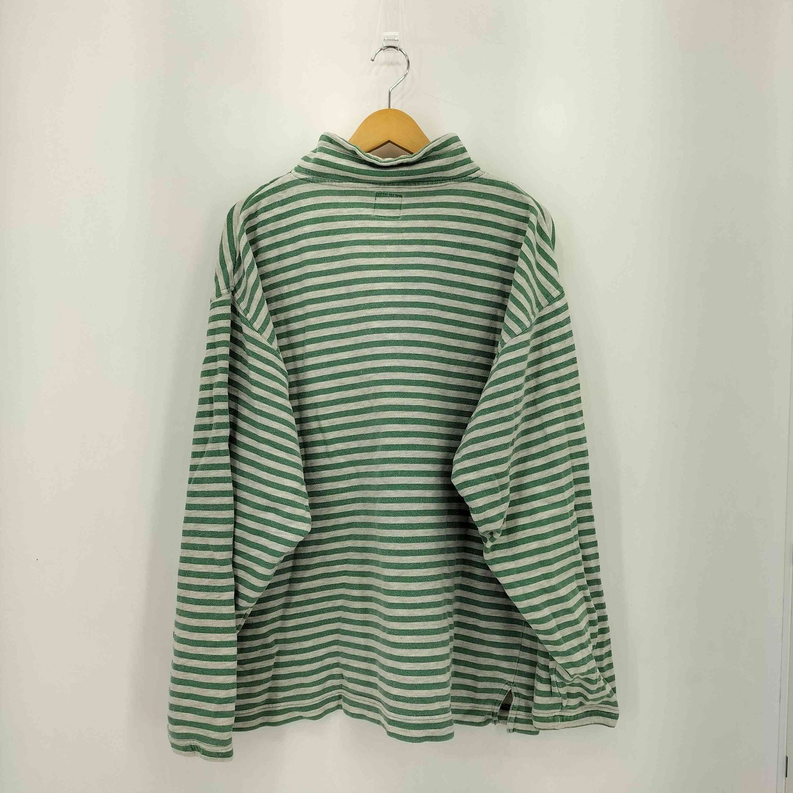 ギャップ Gap 90s インドネシア製 OLD ボーダー ハーフジップ