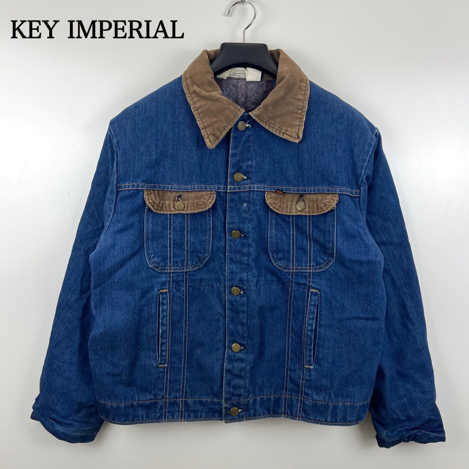 KEY IMPERIAL 60s 70s USA vintage denim jacket 46 indigo キー