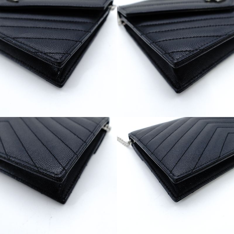 サンローラン SAINT LAURENT エンベロープ ウォレット チェーン