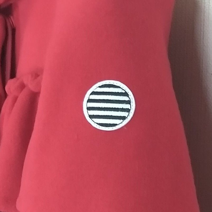 新品】BORDERS at BALCONY フリルコート ウールコート RED ボーダーズ