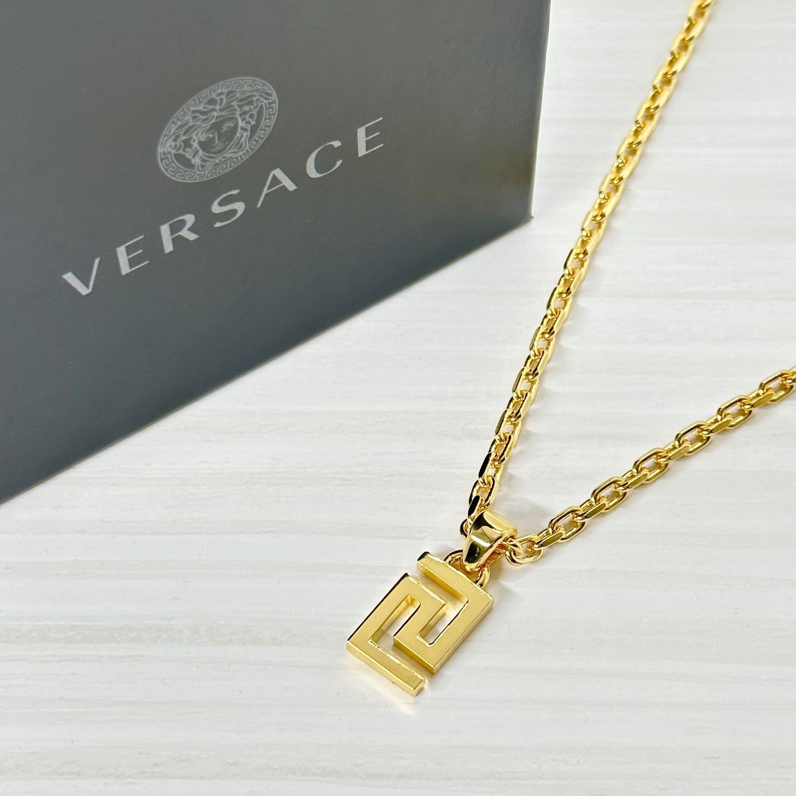 VERSACE ヴェルサーチェ ネックレス GRECA メデューサ グリーク