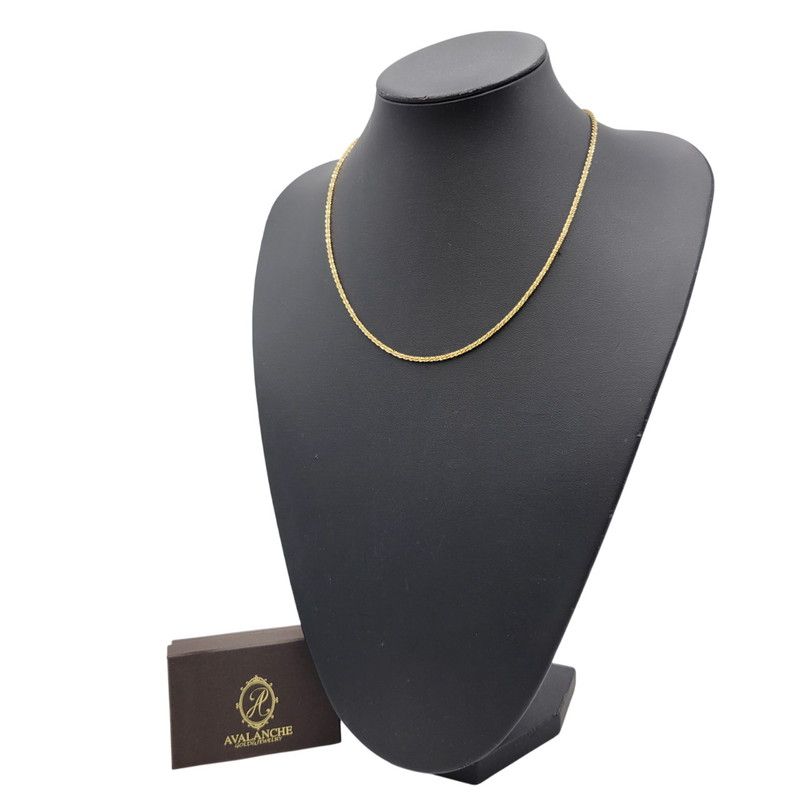 中古品】AVALANCHE アヴァランチ 10KT ツイストスパークルネックレス
