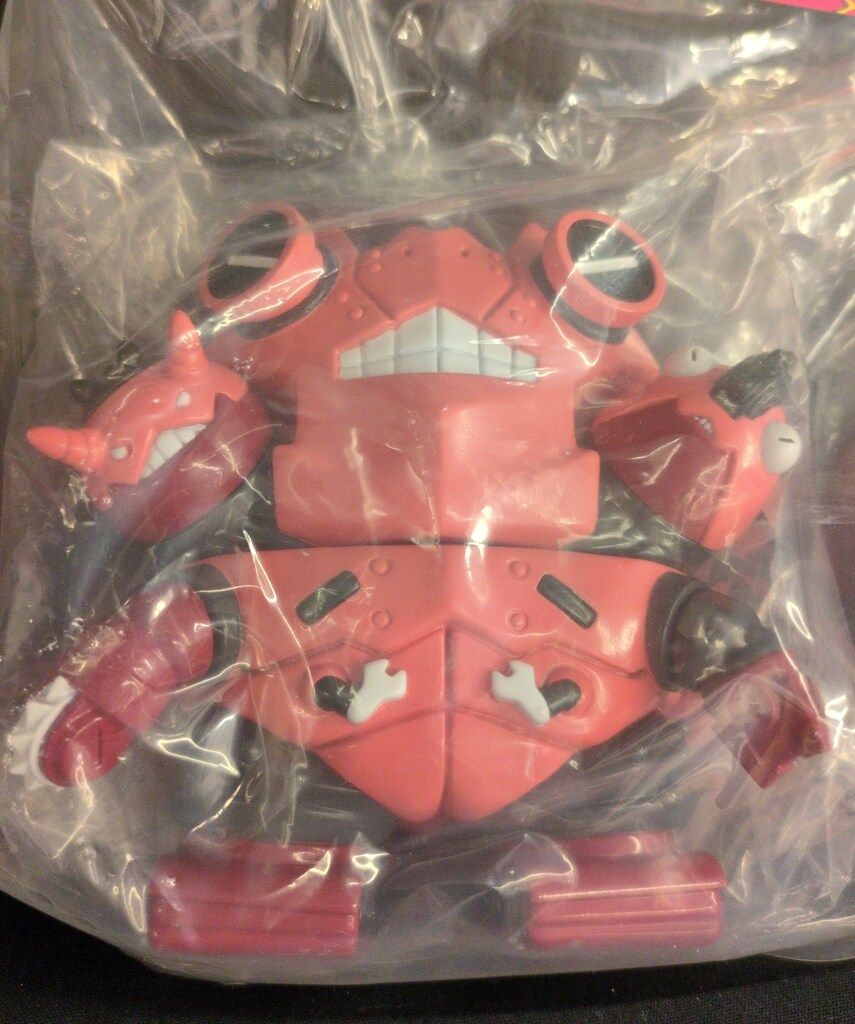 墓場の画廊 ソフビ メカ三頭大怪獣/サーモンピンク ソフビ/TEK/メカ3頭