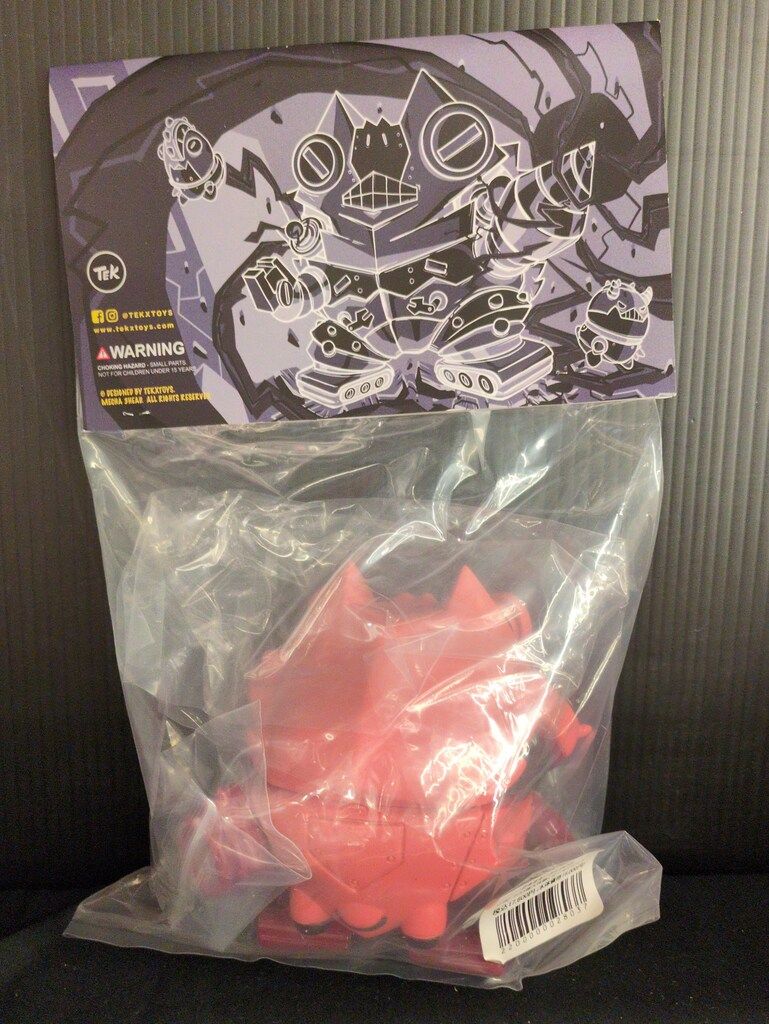 墓場の画廊 ソフビ メカ三頭大怪獣/サーモンピンク ソフビ/TEK/メカ3頭