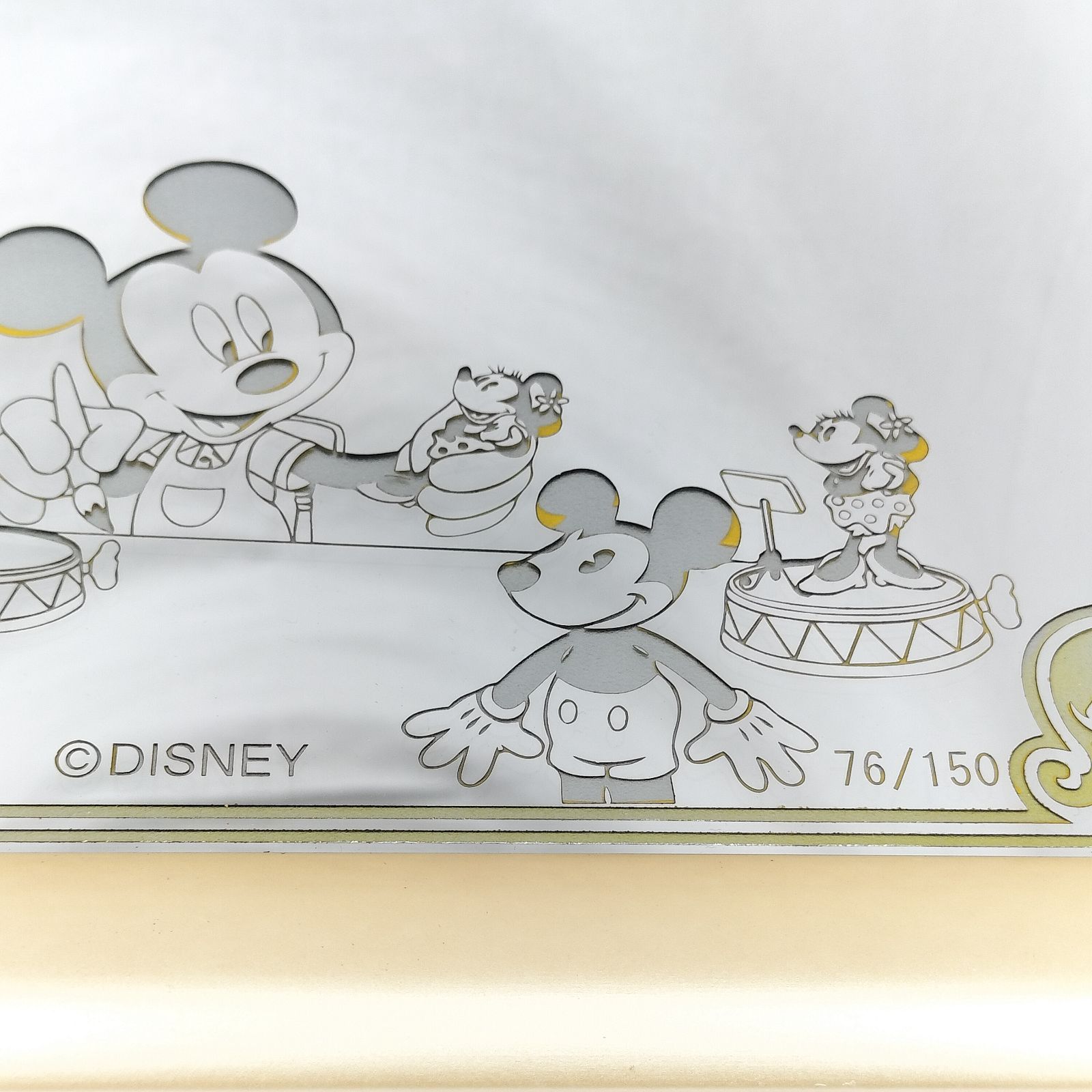 ミッキーマウス　パブミラー ミッキー・マウス エッチング ミラー 150枚限定 エディション入 76/150