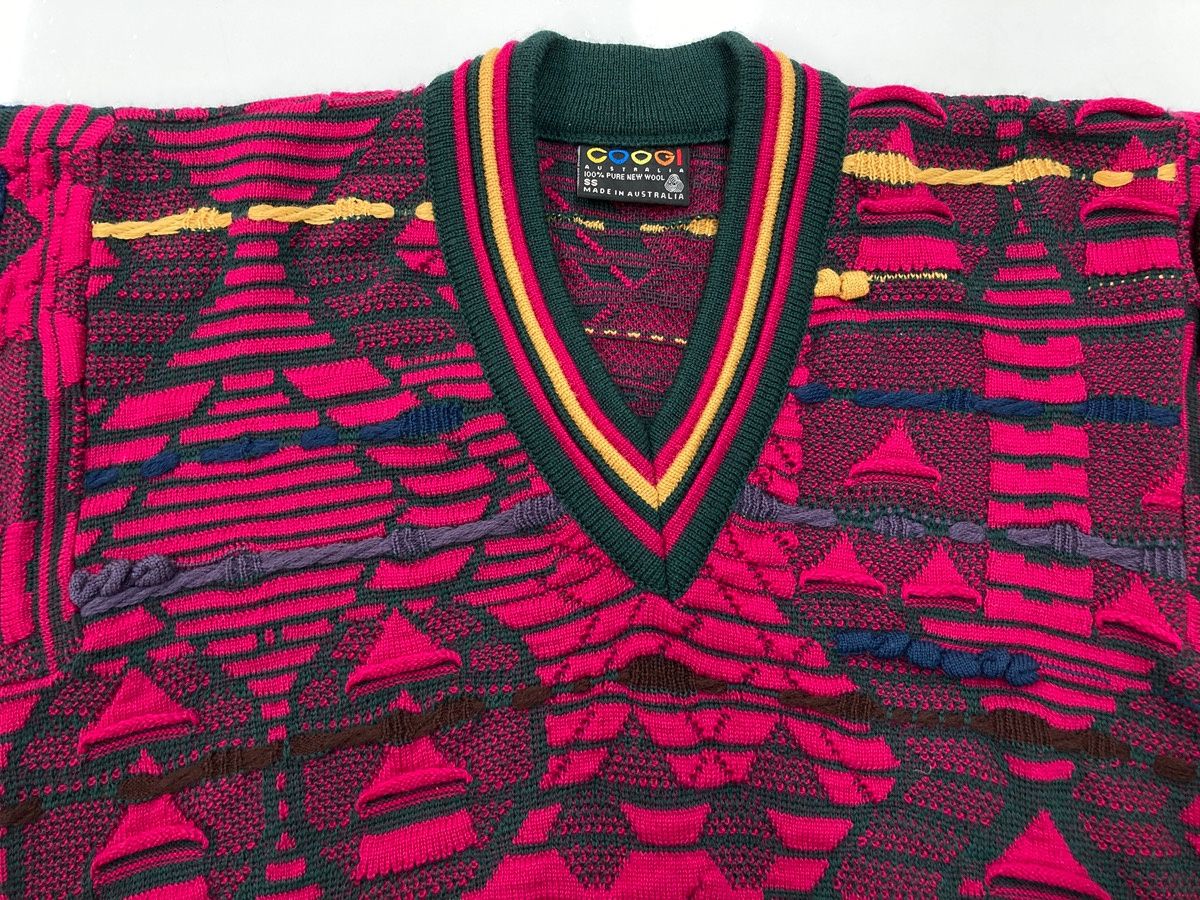 クージー COOGI 3Dニット 立体ニット クレイジーニット Vネック